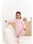 %100 Pamuk Desenli Kız Çocuk Pijama Takımı 2