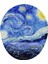 Fikirler Van Gogh Starry Night Bilek Destekli Mouse Pad 1