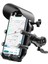 Buğz Ayna Bağlantılı Güneş ve Yağmur Korumalı 360° Derece Ayarlanabilir Motosiklet Telefon Tutucu 1