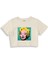 Andy Warhol / Marilyn Monroe Blue Crop Tişört - Ekru 1