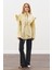 Üçgen Fularlı Oversıze Gömlek Soft Sarı 3