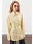 Üçgen Fularlı Oversıze Gömlek Soft Sarı 6