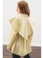 Üçgen Fularlı Oversıze Gömlek Soft Sarı 8