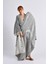 Gri Crescent Eye Kimono& Peştamal Set 1