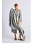 Gri Crescent Eye Kimono& Peştamal Set 2