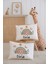 %100 Pamuk Isme Özel 2li Ekru Bebek Yastık Kılıfı 35X45 Cm-Gökkuşağı 1