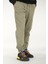 Erkek Açık Haki Jogger Pantolon Rahat Kesim Pamuklu Lastikli Paça Ipli 2