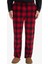 Pijama Takımı Regular Fit Polar Uzun Kollu Üst Ekose Desenli Uzun Alt F4561AX25WN 4
