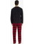 Pijama Takımı Regular Fit Polar Uzun Kollu Üst Ekose Desenli Uzun Alt F4561AX25WN 5