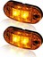 5x Amber+5x Kırmızı LED Araba Kamyon Römork Karavan Oval 2,5 Inç Işaret Işığı (Yurt Dışından) 3