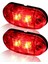 5x Amber+5x Kırmızı LED Araba Kamyon Römork Karavan Oval 2,5 Inç Işaret Işığı (Yurt Dışından) 4
