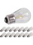 15'li Paket 3V LED S14 Yedek Ampuller Kırılmaz Dış Mekan (Yurt Dışından) 3