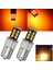 2x Amber/sarı 1156 BA15S 2835 15W Araç LED Sinyal Lambası Ampulleri (Yurt Dışından) 2