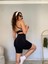 Kalçası Büzgülü Ekstra Push Up Seamless Spor Fitnes Yogo Şort 1
