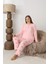 Şardonlu Interlok Kumaş Büyük Beden Kışlık Kadın Pijama Takımı 1160 4