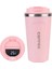 Termo Cafe Kahve Kupa 510ML Termal Kupa Sıcaklık Çay Su Kahve Araç Termos Kupa Sızdırması Sabet_ Geçirmez Seyahat Termo Kupa Kapasite: 510ML/RENK: Ekranlı Pembe (Yurt Dışından) 1