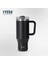 Tyeso 8866/8868 Termos Kupa Büyük Kapasite 900/1200ML Kapak Saman Tumbler Taşınabilir Taşınabilir Seyahat Paslanmaz Çelik Yalıtılmış Kupa Kapasite: 1200ML/RENK: Acate Siyah (Yurt Dışından) 1