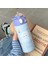 380ML Paslanmaz Çelik Termos Vakum Şişesi Sevimli Karikatür Termal Su Şişesi Kızlar Için Yalıtımlı Saman Kurı Tumbler Drinkwarecapacity: 380ML/RENK: Mavi (Yurt Dışından) 1
