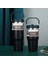20 Oz/30 Oz Paslanmaz Çelik Termos Saman ile Soğuk Tutar ve Isı Termal Kupa Dak Açık Spor Termal Su Şişesi Kapasite: 600ML/RENK: Siyah (Yurt Dışından) 1