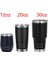 30 Oz 20OZ 12OZ Tumbler Seyahat Kurı Saman Kapaklı Bira ı Paslanmaz Çelik Vakum Insülat Yetersiz Karkaklık Için Buzlu Kahve ı: 360ML (12 Oz)/renk: Siyah (Yurt Dışından) 1