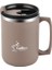 Worthbuy Çift Duvar Termal Yalıtımlı Kahve Fincanı Kupa Portatif Içme Fincanı Sap Kapasiteli Isıya Dalı Sızdıran Sızdırmaz Su Dağı: 401-500ML/RENK: Haki (Yurt Dışından) 1