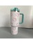 40OZ Sanrio Hello Kitty Paslanmaz Çelik Yalıtımlı Kupa Saplı Saman Kurı Büyük Kapasiteli Termos Içecekler Kok Kahve Kupa Hediye Color: B (Yurt Dışından) 1