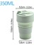350ML/500ML Yaratıcı Taşınabilir Silikon Katlanır Su Kahve Kahve Seyahat Açık Havada Su Işi Kapak Su Kupası Mini Cupcolor: 350ML Yeşil (Yurt Dışından) 1