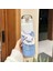 500ML Karikatür Yavru Vakum Termos Kupası Paslanmaz Çelik Yalıtımlı Şişe Kaldırma Halat Taşınabilir Açık Içme Su Kupası Kapasite: 500ML/RENK: Beyaz Mavi (Yurt Dışından) 1