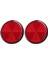 2 Adet Yuvarlak Kırmızı Reflektör Motosiklet Atv Için Evrensel 5.6*0.8cm (Yurt Dışından) 1