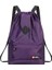 Modaya Naylon Drawstring Sırt Çantası Drawstring 5 Renk Okul Öğrenci Sırt Çantası Su Geçirmez Yıkanabilir Bilgisayar Çantası Unisex Renk: Mor (Yurt Dışından) 1