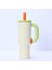40 Oz Buzlu Kahve Tumbler Büyük Kapasiteli Araç Termos Kupası Saman Saplı Paslanmaz Çelik Flask Dış Mekan Su Şişesi 1200ML Kapasite: 40 Oz/renk: Krem (Yurt Dışından) 1