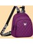 Sırt Çantası Kadınların Yeni Koreli Versiyonu Tüm Moda Oxford Bezi Backpack Moda Leisure Büyük Kapasiteli Seyahat Okul Çantası Renk: BJ1423PURPLE (Yurt Dışından) 1