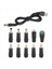 10 Değiştirilebilir Fiş Konnektörlü USB - Dc Güç Kablosu Adaptörü (Yurt Dışından) 1