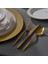5100 Quartz Titanyum Gold 84 Parça 12 Kişilik Çatal Kaşık Bıçak Seti 4