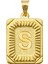 14 Ayar Altın S Harfi Kolye Ucu 1