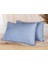 Yastık Kılıfı Simple Oyalı %100 Cotton 2'li Indigo Mavi 1