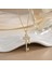 Yeni Kıdemli Işık Duygusu Lüks Titanyum Çelik Kolye Kadın Niş Tasarım Baharatlı Kız Inci Zinciri Moda Yüz Aksesuarları ile (Yurt Dışından) 1