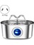 Pet Su Çeşmesi Paslanmaz Çelik Otomatik Su Çeşmesi Fountain Water Bowl Şeffaf Pencereli (Au Fişi) (Yurt Dışından) 5