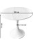 Concept Porselen Üst Tablalı Beyaz Tulip Metal Ayaklı Sabit Masa (Çap 90 Cm) 6