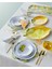 Capri Beyaz Melamin Kahvaltı Tabağı 23 cm Limon Desenli Şık Tasarım 4