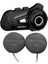 KN6100 PRO Motosiklet Kask Interkom Bluetooth Intercom Kulaklık Seti Karbon Siyah 2
