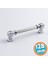 Mobilya Çekmece Mutfak Dolabı Dolap Kulpları Kulb 22.4 cm 128 mm Çizgili Krom Renk Metal Kulp 1