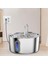 Pet Su Çeşmesi Stainles Çelik Pet Fountain Içmek Için Köpek Su Ultra Şerif Pompası Kediler Için Köpek Içinde Çoklu Evcil Hayvanlar (Yurt Dışından) 4