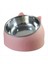 Yükseltilmiş Stand Pet Bowl Pet Besleme Kediler Için Kedi Su Kasesi Köpekler Besleyici Kaseleri, Pembe (Yurt Dışından) 1