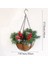Yapay Noel Asılı Sepet, Dekore Edilmiş, Meyve Kümeleri, Noel Koleksiyon Dekoru (Yurt Dışından) 2