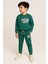 Erkek Çocuk Pamuklu Şardonsuz Inside Out Baskılı Petrol Yeşili Eşofman Takımı (2-8 Yaş) Kr Kıds 4