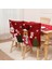 Noel Arka Sandalye Yemek Odası Sandalyesi Kapakları Akşam Yemeği Sandalyesi Kapağı Noel Ziyafet Mutfak Yemek Odası Decor B (Yurt Dışından) 1
