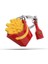 4 Adet Metalmorphose French Fries ve Ketçup Anahtarlık 1
