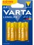 4 Adet Varta Longlife Extra 6'lı Kalem Pil 1