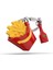 3 Adet Metalmorphose French Fries ve Ketçup Anahtarlık 2